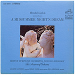 LSC-2673 - Mendelssohn - Incidental Music To A Midsummer Night's Dream ~ Boston Symphony / Leinsdorf